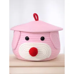 Bajo's Pink Bamboo Self Design Multi-Utility Organisers Box-picture-37