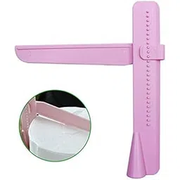 Bakingequipments Cake Scraper Smoother Cake Leveler Fondant Plastic Tool (Pink)-picture-10