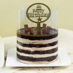 Bakingo Delicious Silky Smooth Fresh KitKat Pull Me Up Birthday Cake With Happy Birthday Topper Birthday Cake For Girlfriend, Boyfriend, Parents, Colleagues & Friends (Same Day Delivery) (1Kg)-picture-10