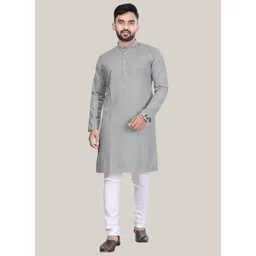 balajiis Men Cotton Blend Kurta Pyjama Set-picture-11