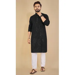 balajiis Men Cotton Rayon Kurta Pyjama Set-picture-12