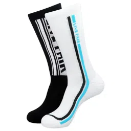 BALENZIA Black & White Printed Crew Length/Calf Length Socks - Pack of 2-picture-39