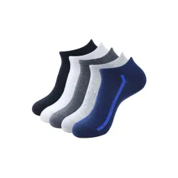 BALENZIA Cotton Self Pattern Ankle Length Socks (Pack Of 5)-picture-25