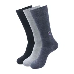 BALENZIA Multicolor Slub Socks - Pack of 3-picture-33