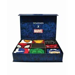 balenzia Pack of 8 Superhero Print Socks-picture-51