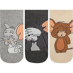 balenzia Women's Tom & Jerry Cartoon Themed Low-Cut Socks | Multicolor | Pack of 3 | Officially Licensed-picture-33
