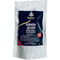 Balisayo-Hair Building Fibers Refill Pack Powder(Dark Brown) 27.5Gms Use For Toppik, Looks 21 Etc Bottles-picture-29