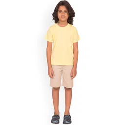 Balista Boys Cream-Coloured Solid Chino Short-picture-21