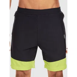 Baller Athletik Men Colourblocked Mid-Rise Rapid-Dry Shorts-image-7