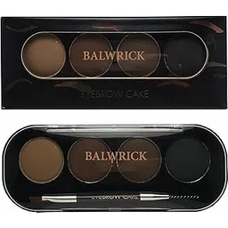 balwrick Eyebrow Powder Cake with brush Brow Palette Eyebrow Enhancer Waterproof 4 in 1 Multicolor-picture-45