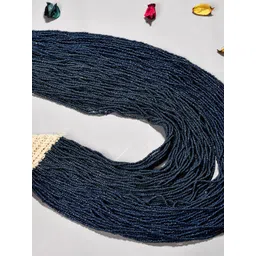 Bamboo Tree Jewels Blue & Cream-Coloured Handcrafted Necklace-picture-38