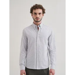 Banana Club Men Classic Gingham Checks Checked Casual Shirt-picture-38