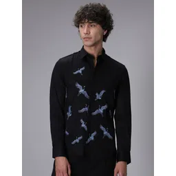 Banana Club Men Classic Slim Fit Floral Opaque Printed Casual Shirt-picture-21