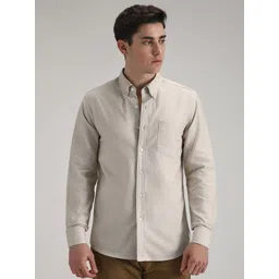 Banana Club Men Classic Slim Fit Opaque Casual Shirt-picture-40