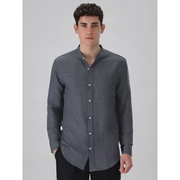 Banana Club Men Classic Slim Fit Opaque Casual Shirt-picture-21
