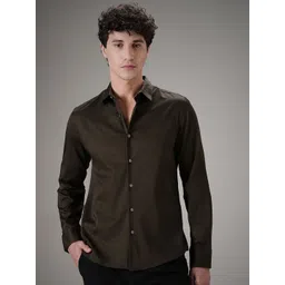 Banana Club Men Classic Slim Fit Opaque Printed Casual Shirt-picture-20