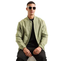 Banana Club Men Open Front Bomber Linen Jacket-picture-37