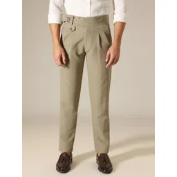 Banana Club Men Original Slim Fit Pleated Regular Trousers-picture-15