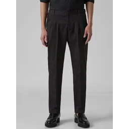Banana Club Men Regular Fit Mid-Rise Pleated Gurkha Formal Trousers-picture-11