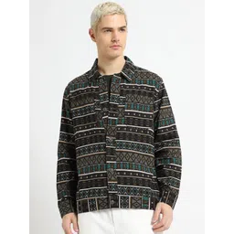 Banana Club Men Striped Bomber Jacket-picture-22