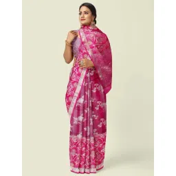 Banarasi Silk Works Pink Woven Saree With Unstitched Blouse-picture-33