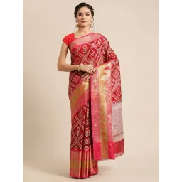 Banarasi Silk Works  Woven Saree with Blouse-picture-30