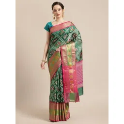 Banarasi Silk Works  Woven Saree with Blouse-picture-27