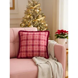 BandBox Pink Woollen Square Cushion Covers-picture-15