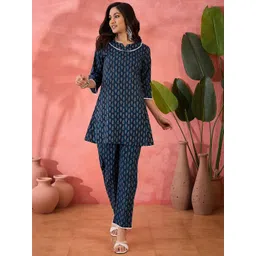 BANDIA Printed Pure Cotton Tunic & Trousers Co-ords-picture-27