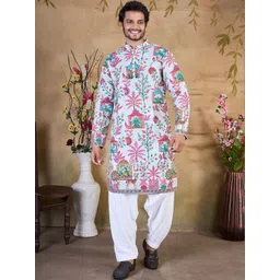 Bandidhari Fashion Men Ethnic Motifs Printed Indie Prints Kurta-picture-37
