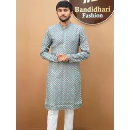 Bandidhari Fashion Men Geometric Printed Kurta-picture-29