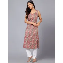 Bani Women Ethnic Motifs Printed Straight Pure Cotton Kurta-picture-38