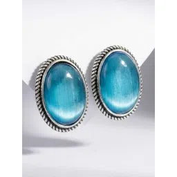 BANITHANI Oval Studs Earrings-picture-40