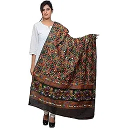banjara india Women Embroidered Kutch Work Cotton Dupatta/Chunni RASNA-picture-31