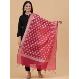 BANJARA INDIA Woven Design Dupatta with Zari-picture-13