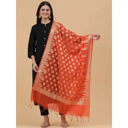 BANJARA INDIA Woven Design Dupatta with Zari image 1