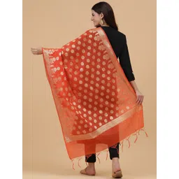 BANJARA INDIA Woven Design Dupatta with Zari image 4
