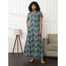 Bannos Swagger Printed Cotton Maxi Nightdress-picture-29