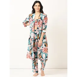 Bannos Swagger Printed Top, Shrug With Trousers-picture-15