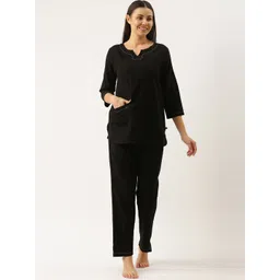 Bannos Swagger Women Black Night suit-picture-17