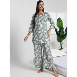 Bannos Swagger Women Printed Night suit-picture-16
