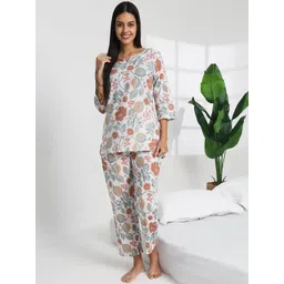 Bannos Swagger Women Printed Night suit-picture-30