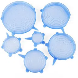 banqlyn ilicone Stretch Lids for Bowl, Can, Jar, Glassware, Food Saver Covers Safe in Dishwasher 2.6 inch Lid Set 2.6 inch Lid Set, Pack of 6-picture-15