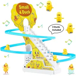 bantas Duck Slide Stair Climbing Escalator Track Set Toy for Kids with Lights and Music-picture-25