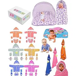 Bantoo Flat Bed 33 in 1 New Born Baby Products All|Gift Packs|Maternity Kit|Baby Shower|Infants Grooming|Baby Bedding|Clothes|Essential Items|Gifts Combo|Boys & Girls (0-6 Months),Assorted-picture-11