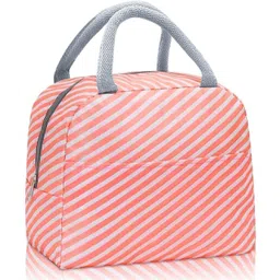 baoer Lunch Bag for Women, Stripe Thermal Leak Proof Tote Cooler Bag Box Waterproof Lunch Bag-picture-16
