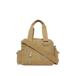 Baomi Beige Solid Medium Handbag-picture-19
