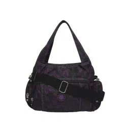 Baomi Black & Purple Printed Medium Handbag-picture-35