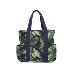 Baomi Blue & Green Printed Medium Tote Handbag-picture-17