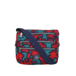 Baomi Blue & Red Printed Medium Sling Handbag-picture-11